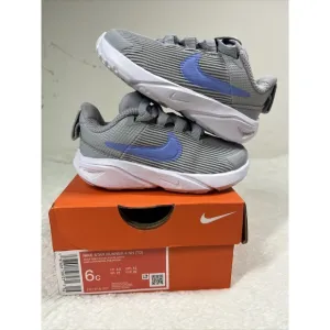 Nike Boy's Star Runner 4 Athletic Toddler Baby Shoes Wolf Grey Size 6C NEW