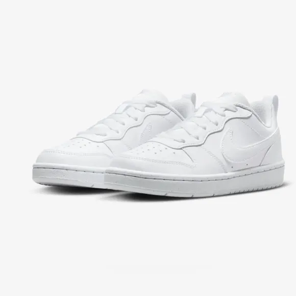 Nike Court Borough Low Sneakers Boys 4.5Y White Youth