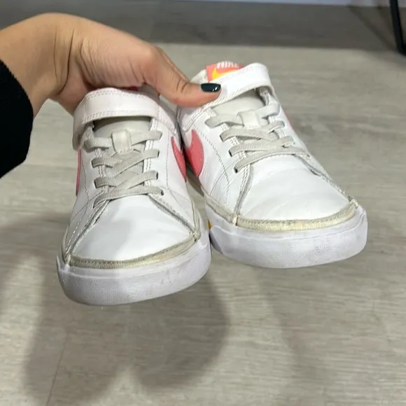 Nike Court Legacy 'White Pink Orange' DA5381-118 kids 3Y