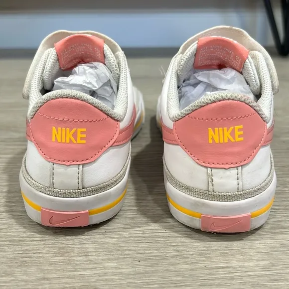 Nike Court Legacy 'White Pink Orange' DA5381-118 kids 3Y