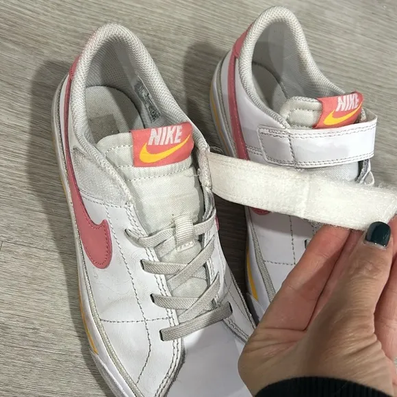 Nike Court Legacy 'White Pink Orange' DA5381-118 kids 3Y