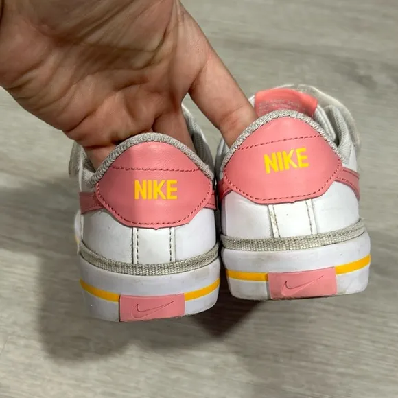 Nike Court Legacy 'White Pink Orange' DA5381-118 kids 3Y