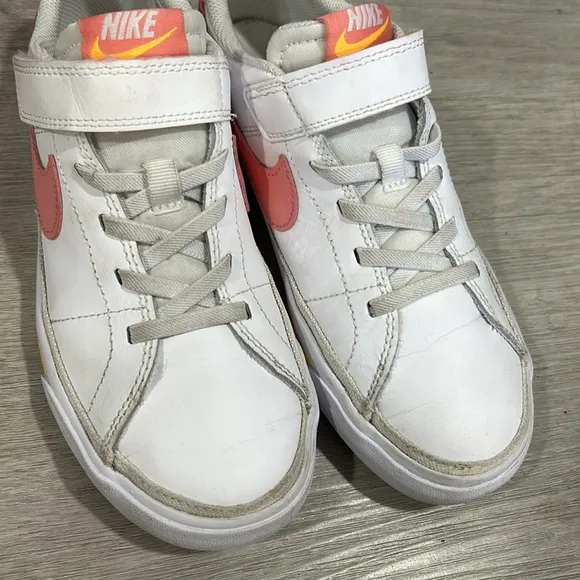 Nike Court Legacy 'White Pink Orange' DA5381-118 kids 3Y