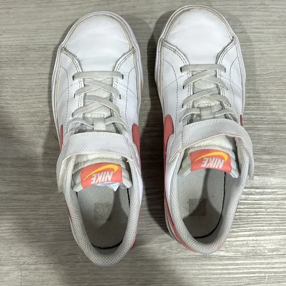 Nike Court Legacy 'White Pink Orange' DA5381-118 kids 3Y