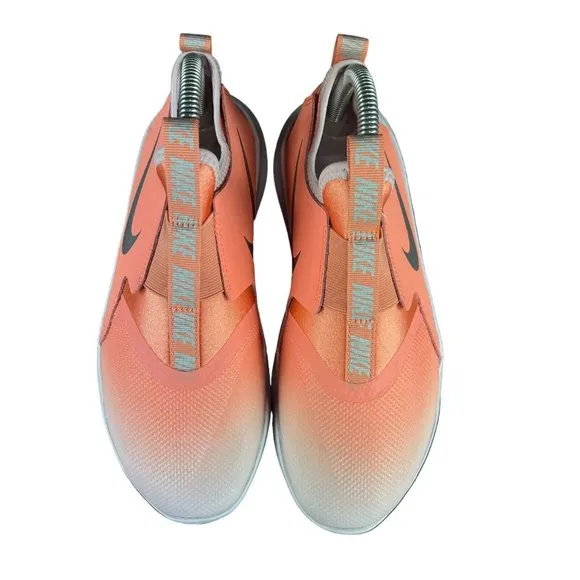 Nike Flex Runner 2 Coral Orange White Shoes AT4662-608 Youth Size 5.5 Y (GS)