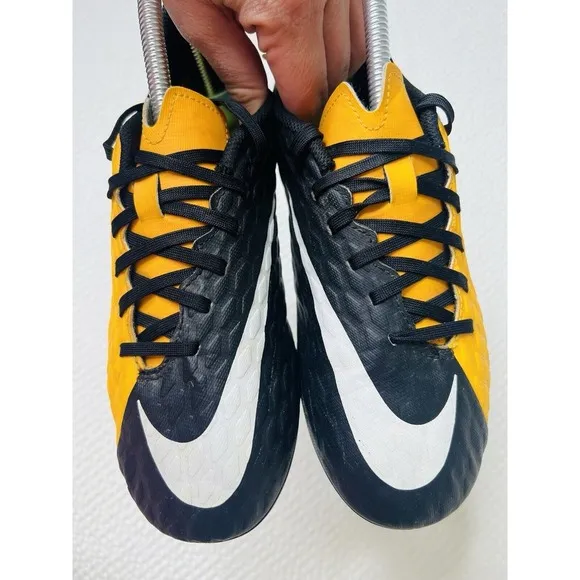 Nike Kids Jr Hypervenom Phelon III FG Soccer Cleats Black 852595-801 Size 5Y