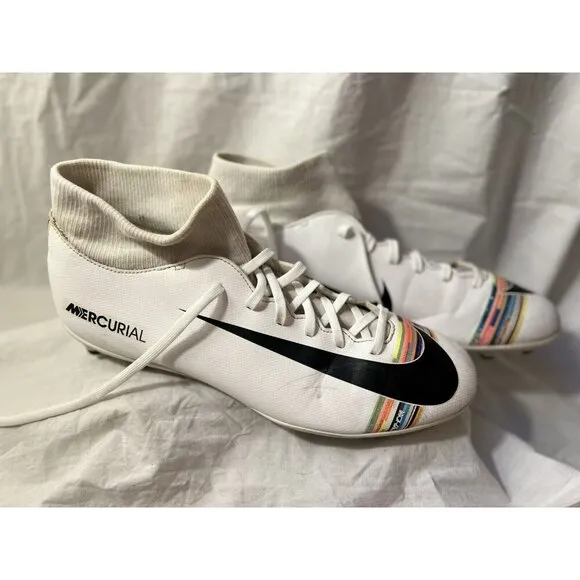 Nike Mercurial Superfly 6 Club FG MG 'TV Static' Cleats - Size 12 (AJ3545-109)