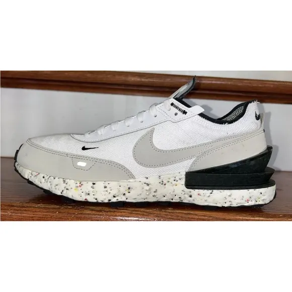 Nike Waffle One Crater Sneakers White Light Bone Mens Size 12 Running Shoes