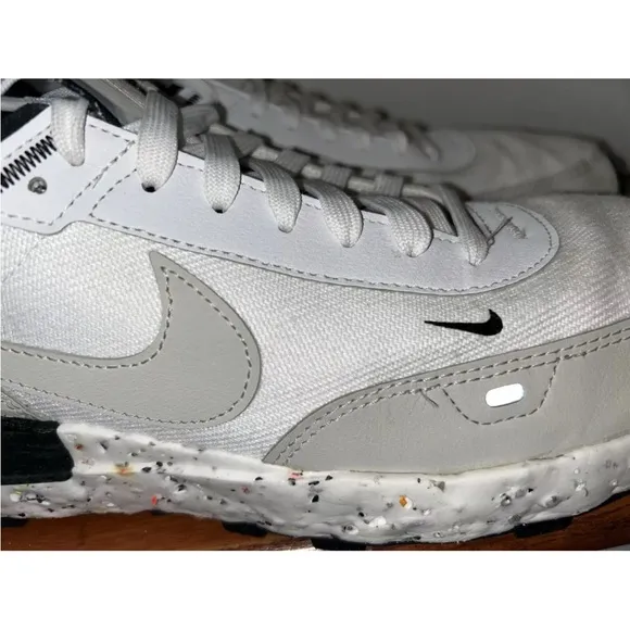 Nike Waffle One Crater Sneakers White Light Bone Mens Size 12 Running Shoes