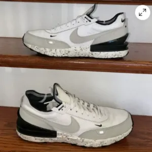 Nike Waffle One Crater Sneakers White Light Bone Mens Size 12 Running Shoes