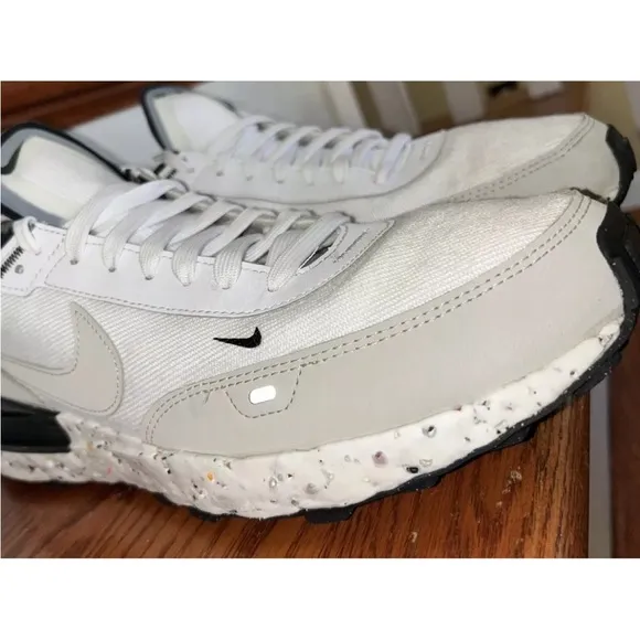 Nike Waffle One Crater Sneakers White Light Bone Mens Size 12 Running Shoes