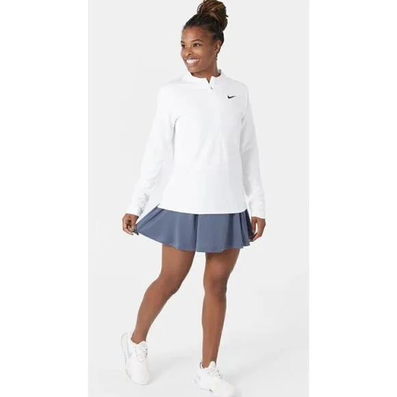 Nike Women's Fall Heritage Skirt Blue White Sz Large FB4153-491 NWT Tennis