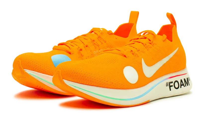 Nike Zoom Fly Mercurial x OFF-WHITE Total Orange 2018 (AO2115-800) Men Size 8-11