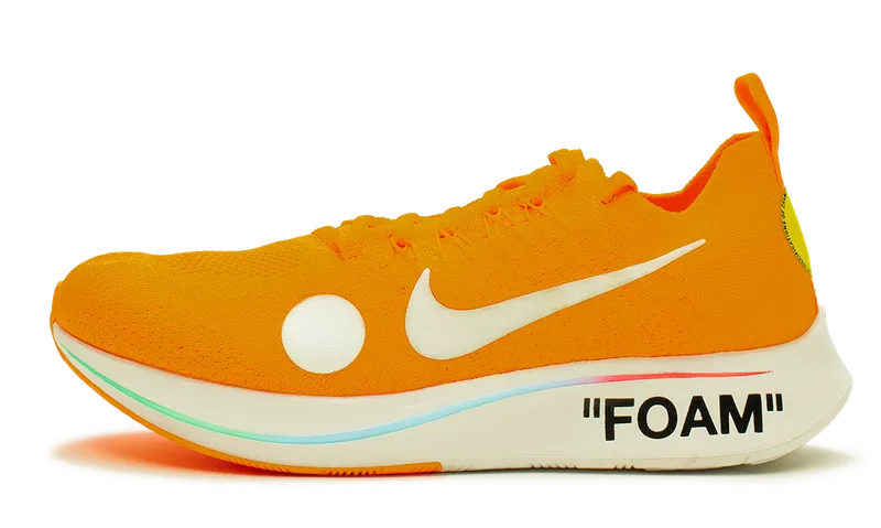 Nike Zoom Fly Mercurial x OFF-WHITE Total Orange 2018 (AO2115-800) Men Size 8-11
