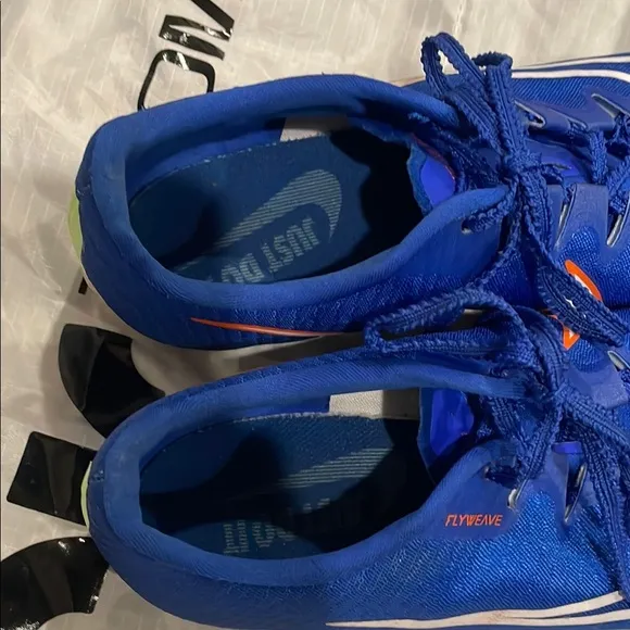 Nike zoom fly weave Blue Soccer track Cleats size 7.5