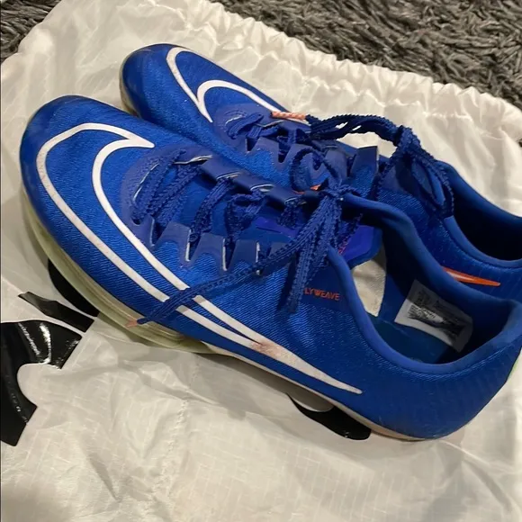 Nike zoom fly weave Blue Soccer track Cleats size 7.5