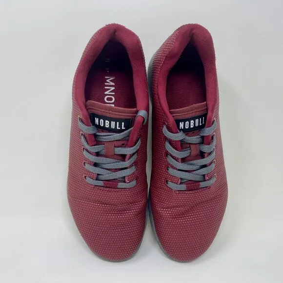 NOBULL Outwork Athletic/Trainer Shoes Mens Sz 8 - Womens 9 1/2 Maroon