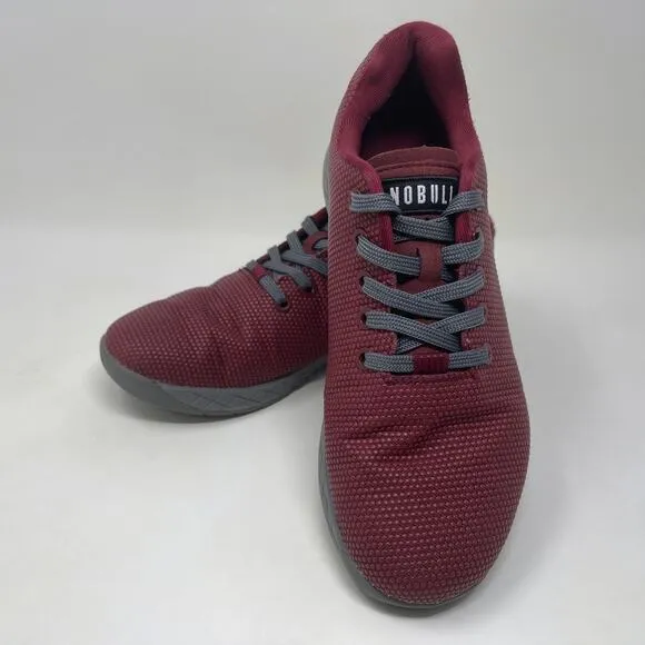 NOBULL Outwork Athletic/Trainer Shoes Mens Sz 8 - Womens 9 1/2 Maroon