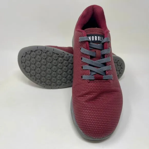 NOBULL Outwork Athletic/Trainer Shoes Mens Sz 8 - Womens 9 1/2 Maroon