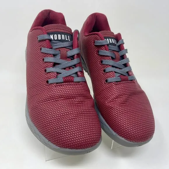 NOBULL Outwork Athletic/Trainer Shoes Mens Sz 8 - Womens 9 1/2 Maroon