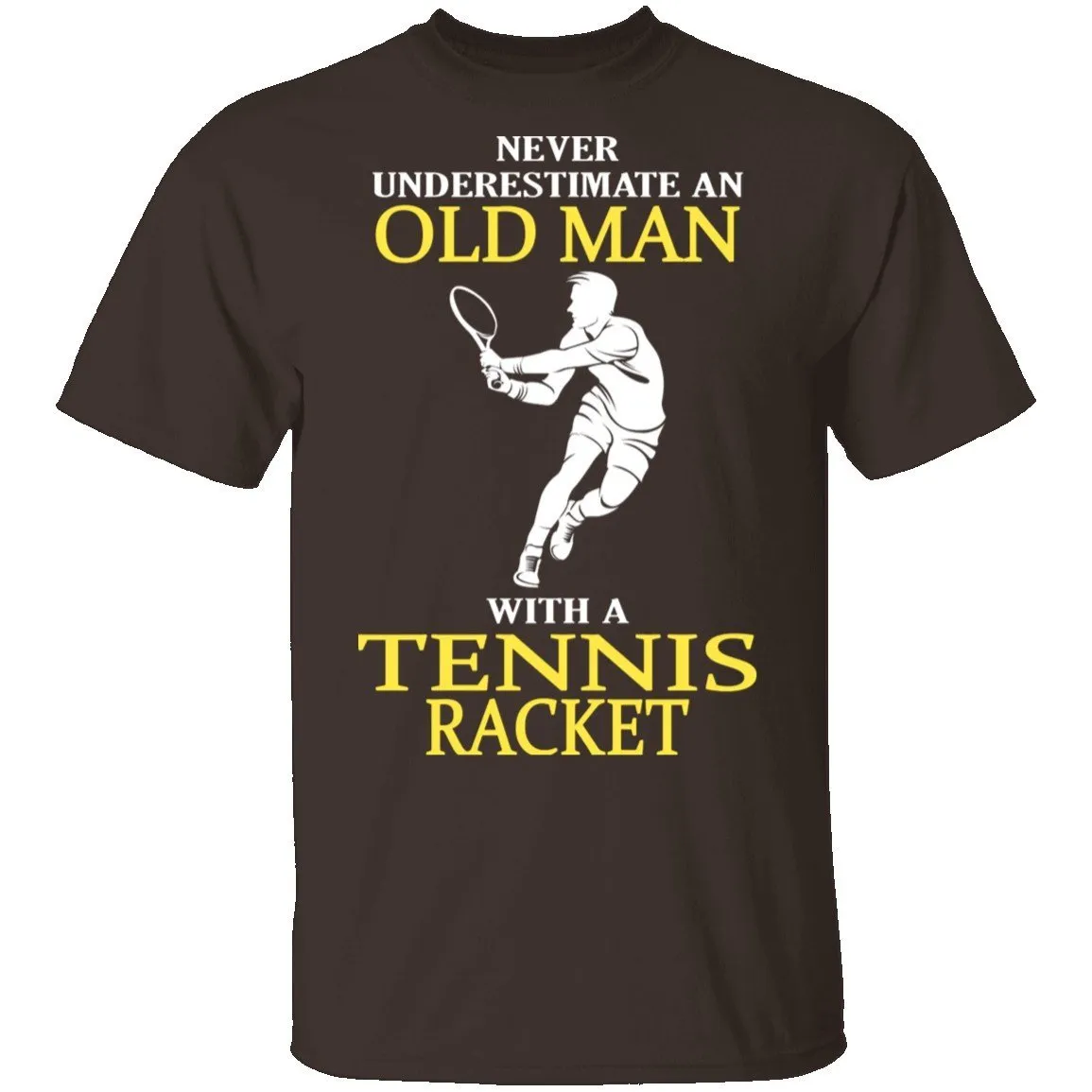 Old Man With A Tennis Racket T-Shirt