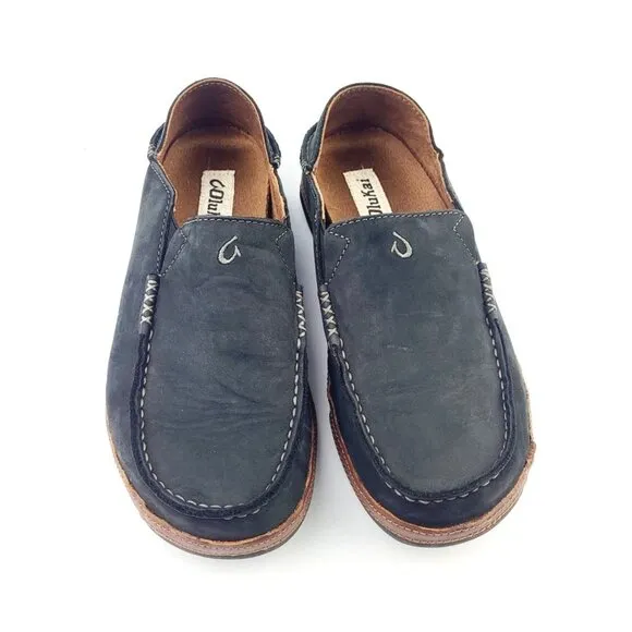 Olukai Moloa Black Men's Shoe -‎ Size 7