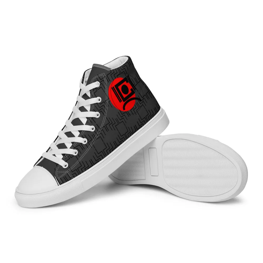 Origen Destination |On-Arrival Point of Origen Men’s Signature high top canvas shoes