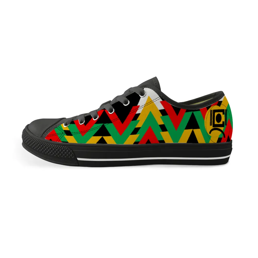 Origen Destination |Signature Unisex Black Low Top Canvas Shoes