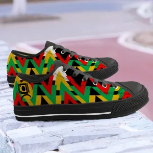 Origen Destination |Signature Unisex Black Low Top Canvas Shoes