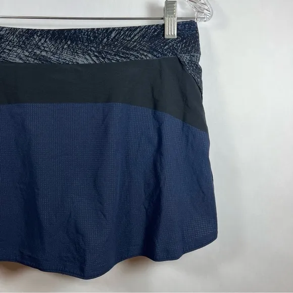 Outdoor Voices women mini tennis skort size M high waist navy blue
