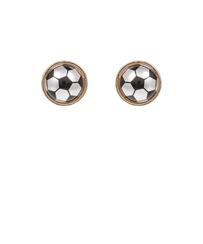 Pearl Soccer Gameday Studs Black/White