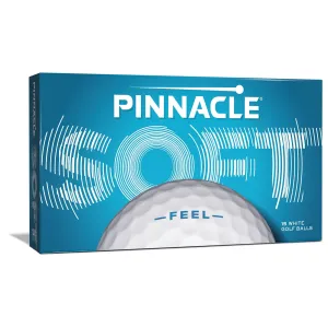 Pelotas de golf blancas blandas Pinnacle, paquete de 15