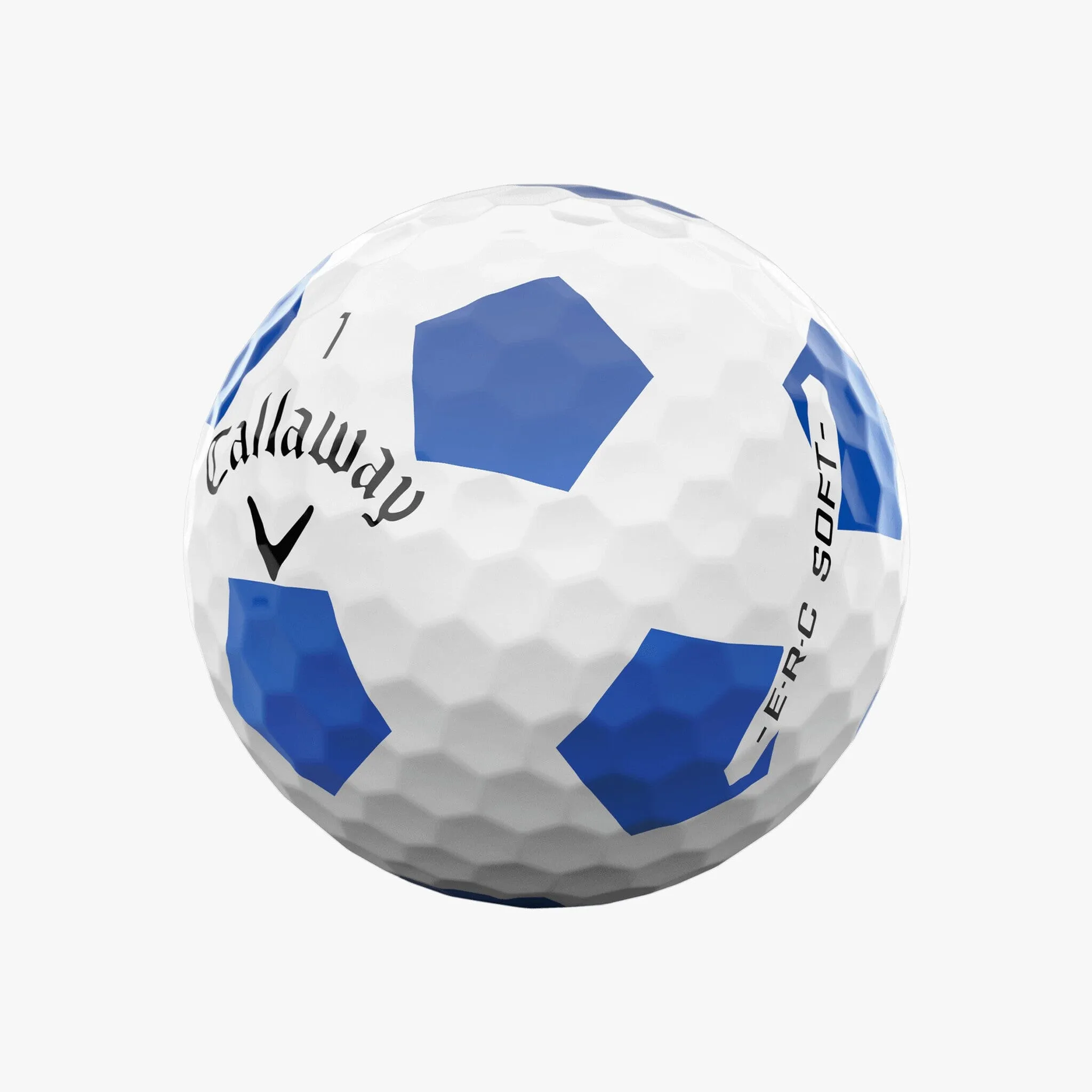 Pelotas de golf Callaway ERC Soft Truvis blancas, paquete de 12