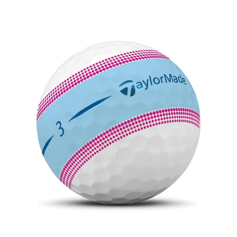 Pelotas de golf TaylorMade Tour Response Stripe, paquete de 12