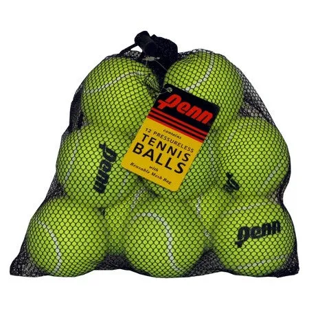 Penn Pressureless 12 Ball Mesh Bag Tennis Balls