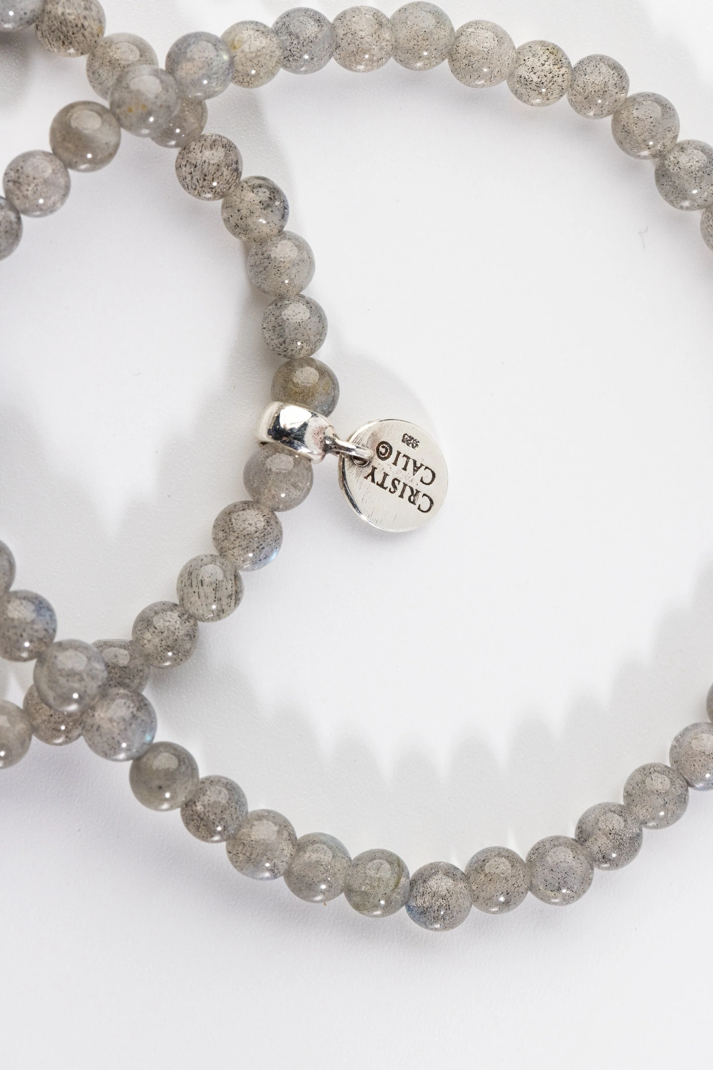 Psychic Wisdom Labradorite & Sapphire Signature Stretch Bracelet