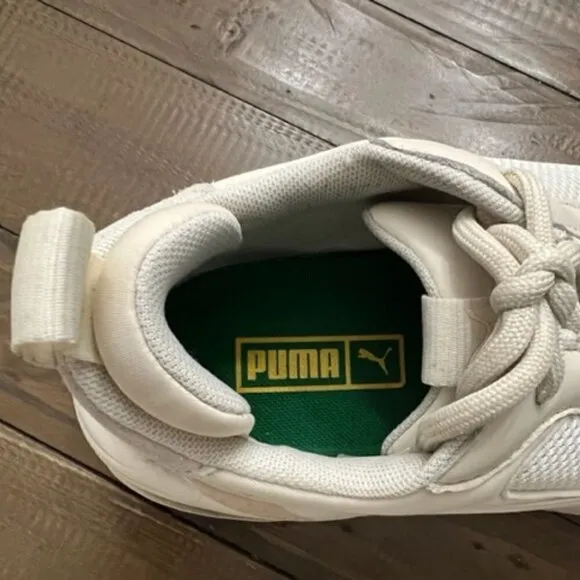 Puma Thunder Spectra Whisper White Red Green Chunky Shoes 367516-12