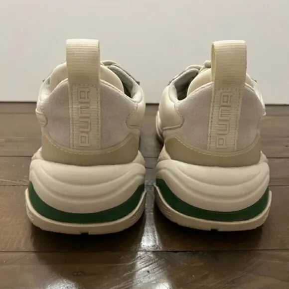 Puma Thunder Spectra Whisper White Red Green Chunky Shoes 367516-12