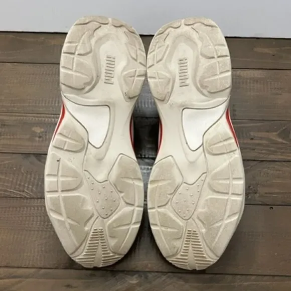 Puma Thunder Spectra Whisper White Red Green Chunky Shoes 367516-12