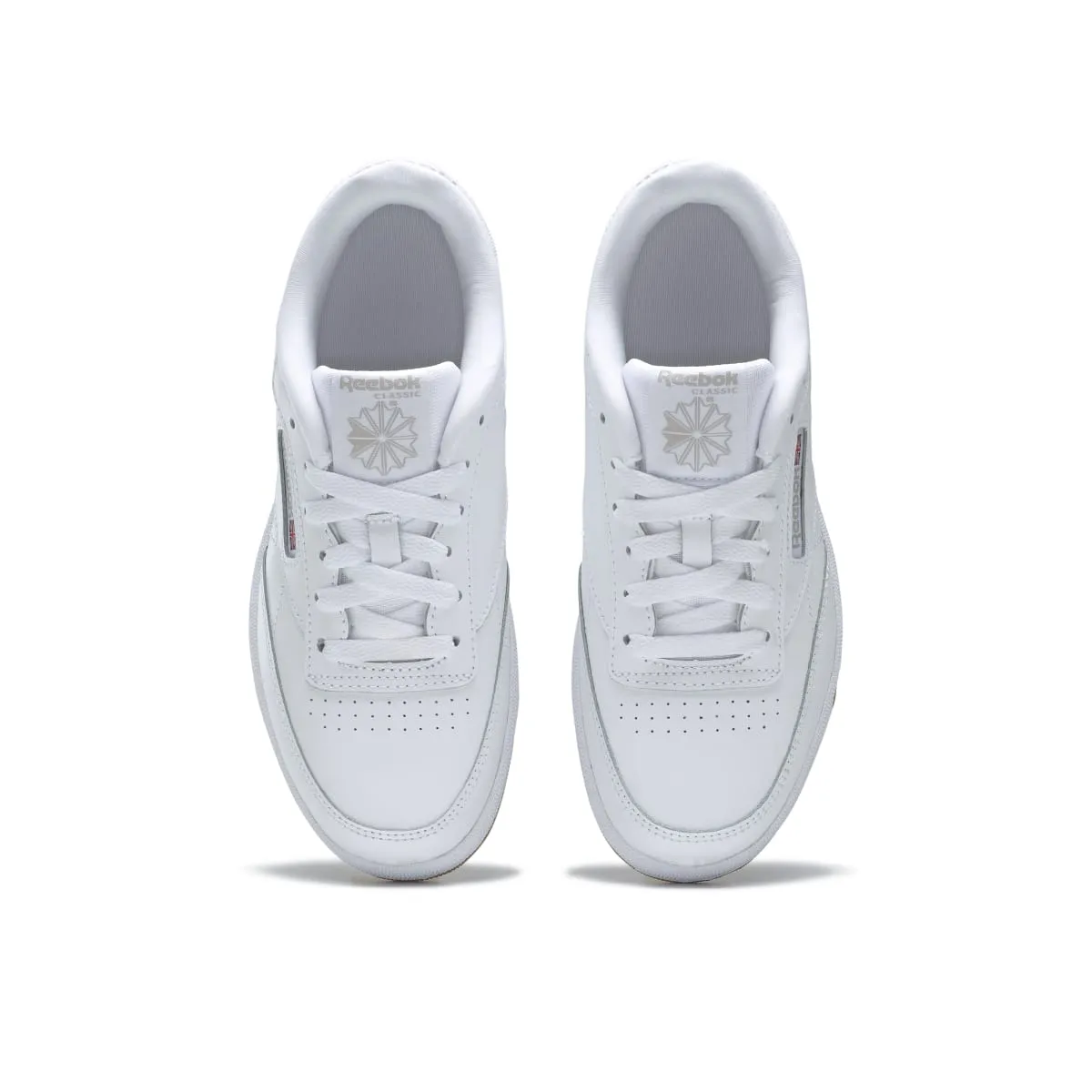 REEBOK CN5646 (100000213) CLUB C JR'S (Medium) White/Gum Leather Lifestyle Shoes