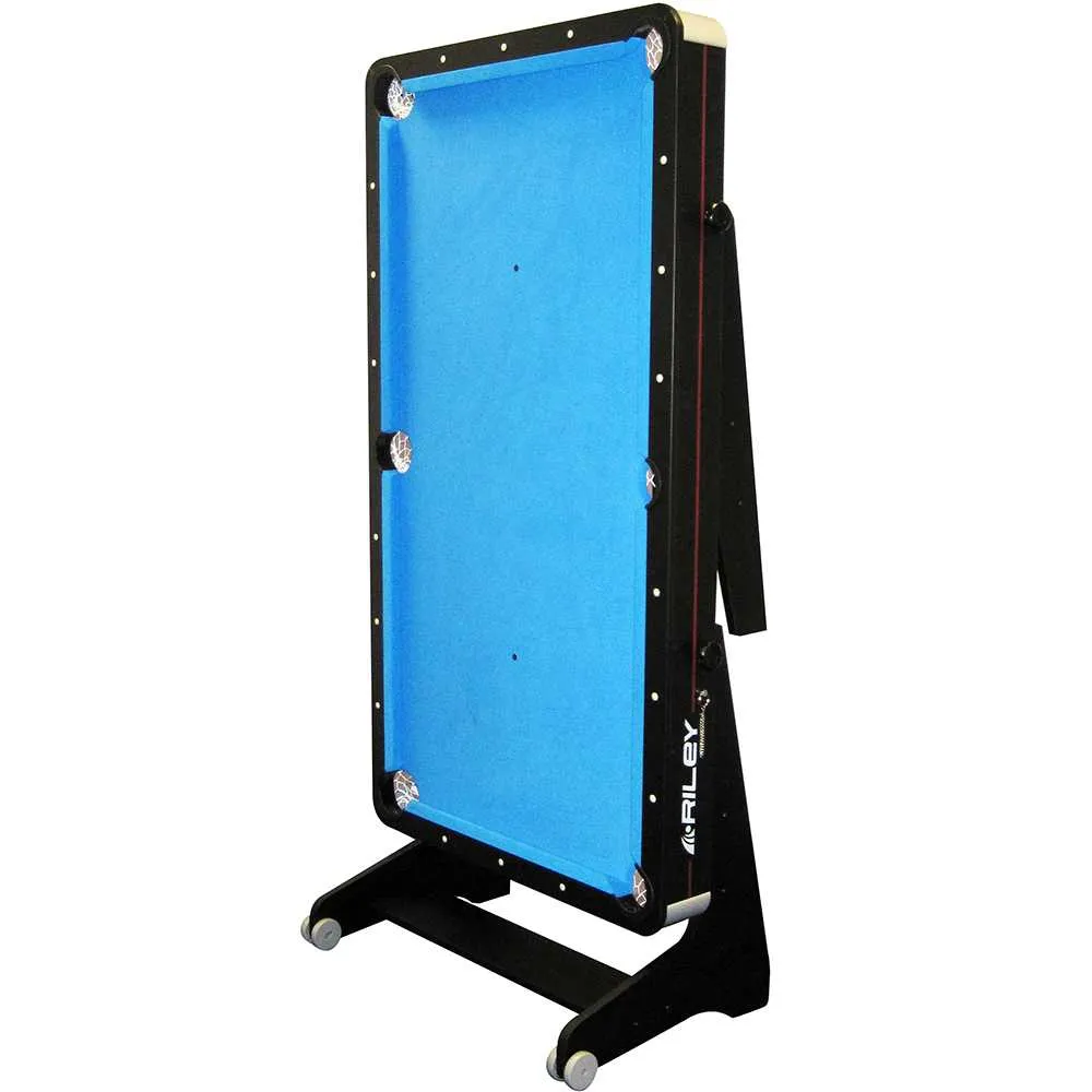 Riley 5ft Folding Pool Table with Table Tennis Table | Blue