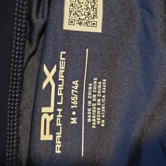 RLX Ralph Lauren Navy Blue Wrap Front Skort Pockets Moisture Wicking - Size M