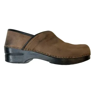SANITA Pro. Textured Oil Women's Clog Antique Brown Size 38 EU 7 US