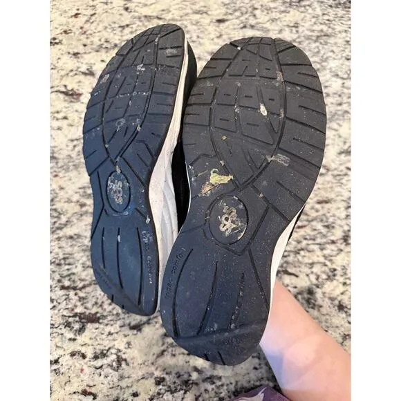 SAS Men’s Journey Mesh &amp; Leather Sneaker Nova Black Size 9 Wide Tie Comfort