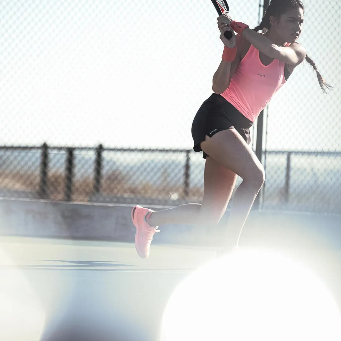 Short tennis dry soft à poche femme - Dry 500