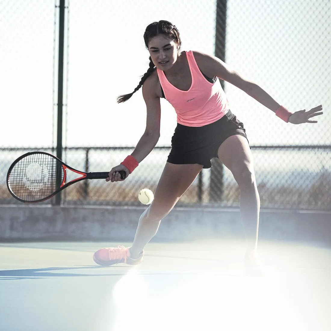 Short tennis dry soft à poche femme - Dry 500
