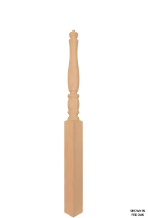 Signature Series - 4210 Profile 3 1/2 Inch Pin Top Turned Wood Newel Post
