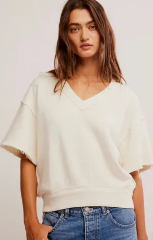 so easy sweatshirt in clean ivory