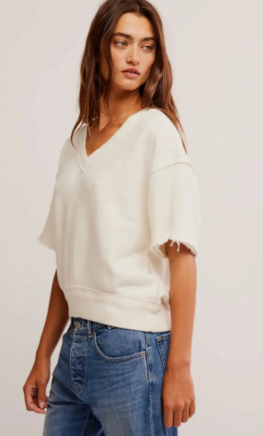 so easy sweatshirt in clean ivory