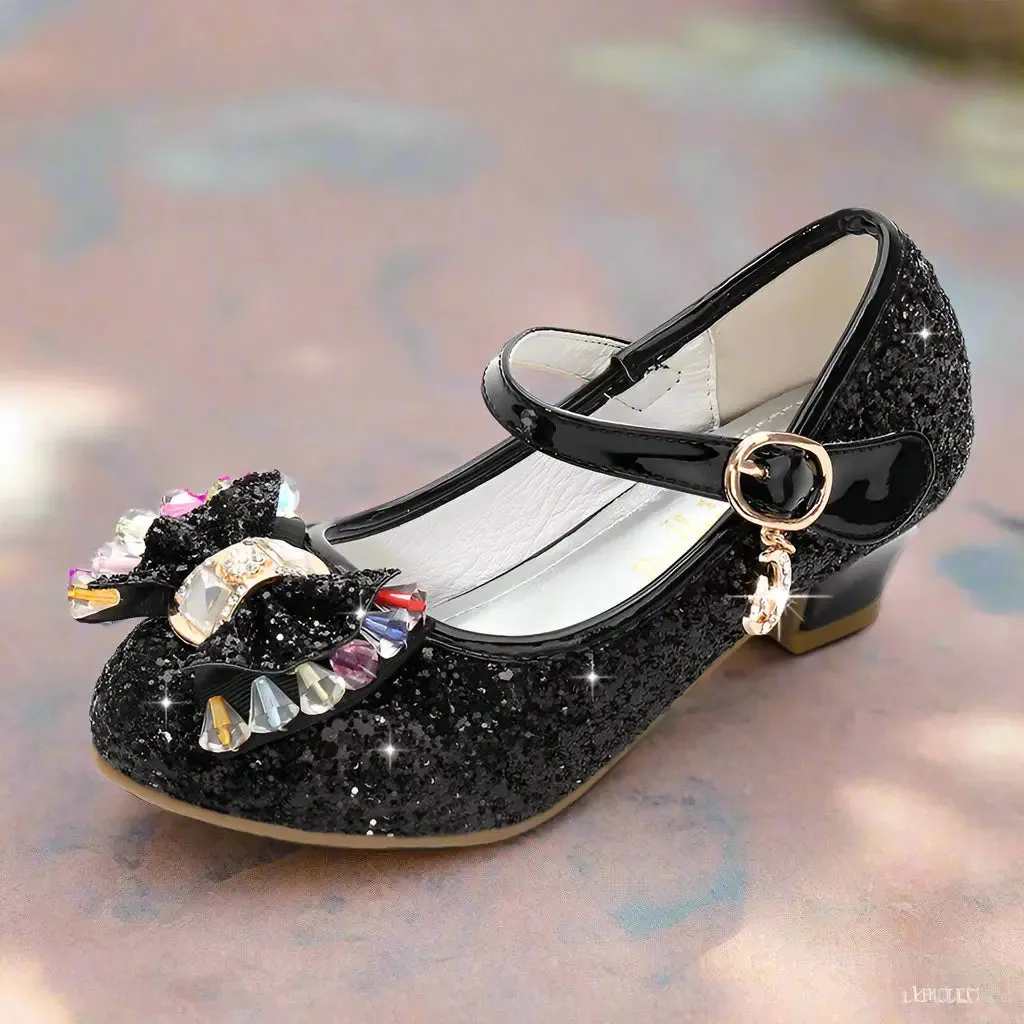 Sparkling Crystal Leather Shoes